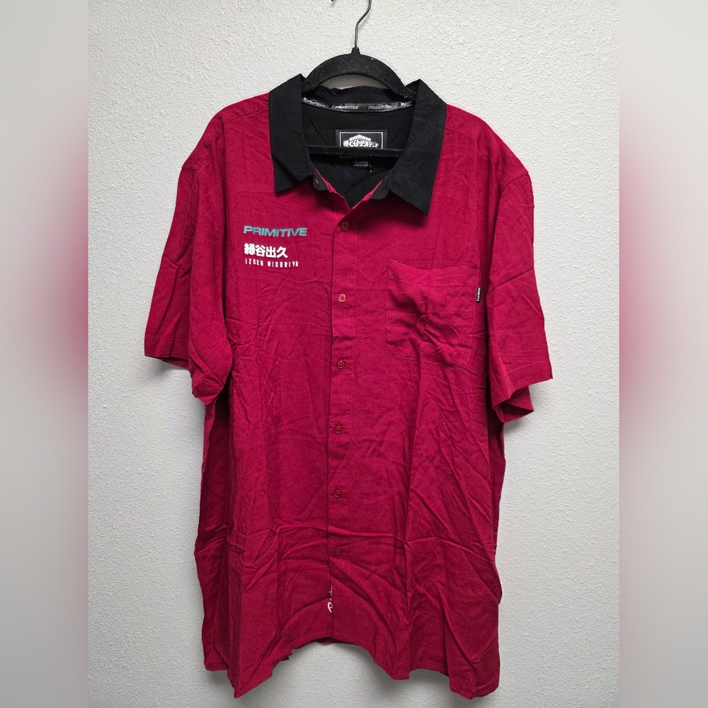 Primitive Red Men's Anime My‎ Hero Academia Shirt Size XL